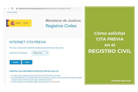 Cita Previa Registro Civil